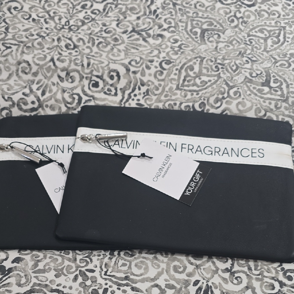 Calvin Klein Black Fragrance Pouches Set Of 2